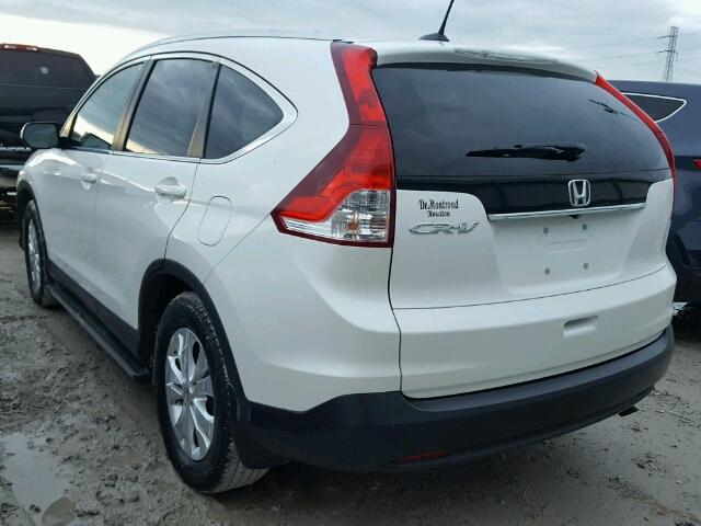 5J6RM3H79EL042276 - 2014 HONDA CR-V EXL WHITE photo 3