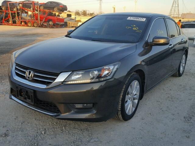 1HGCR2F79EA051048 - 2014 HONDA ACCORD EX GRAY photo 2