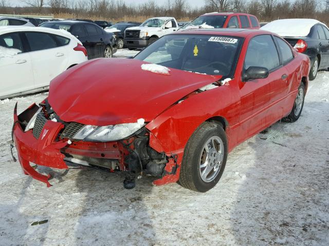 3G2JB12F35S136262 - 2005 PONTIAC SUNFIRE RED photo 2