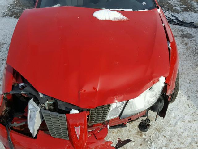 3G2JB12F35S136262 - 2005 PONTIAC SUNFIRE RED photo 7