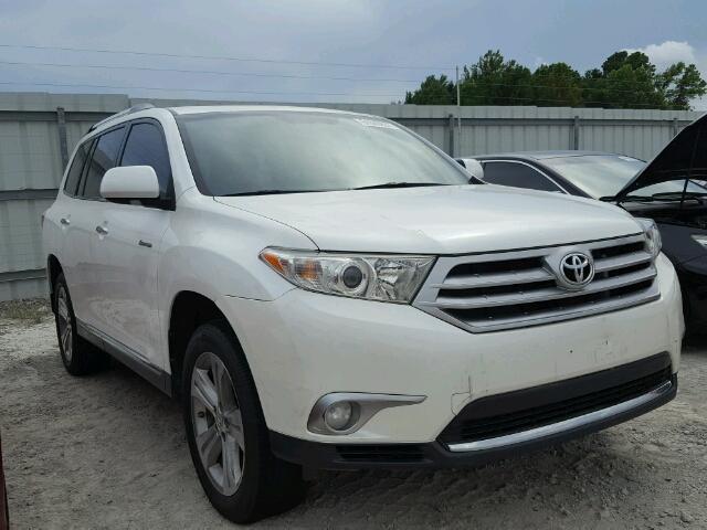 5TDYK3EH3DS094584 - 2013 TOYOTA HIGHLANDER WHITE photo 1