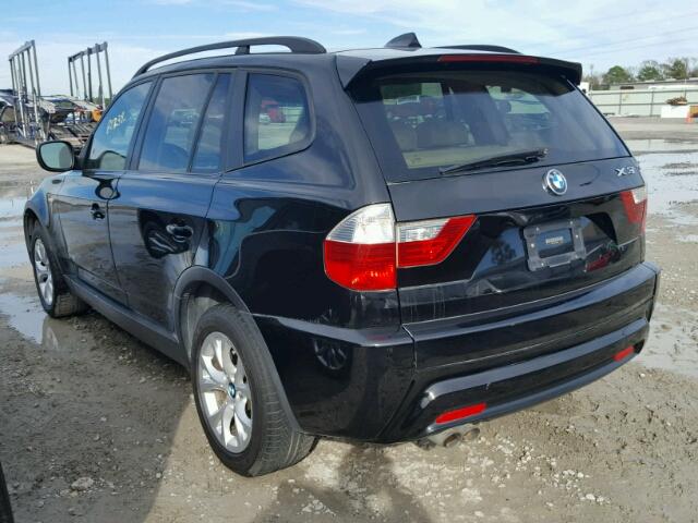 WBXPC9C40AWJ34811 - 2010 BMW X3 XDRIVE3 BLACK photo 3