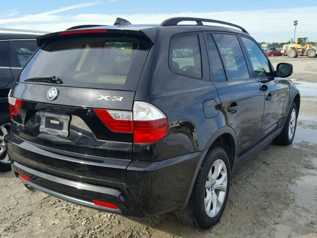 WBXPC9C40AWJ34811 - 2010 BMW X3 XDRIVE3 BLACK photo 4