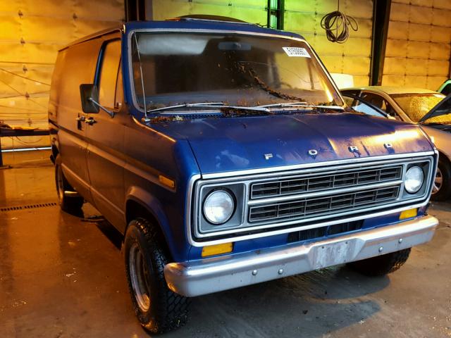 E14BHZ21379 - 1977 FORD E150 BLUE photo 1