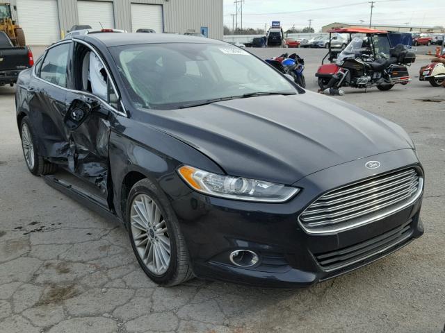 3FA6P0HD8ER169533 - 2014 FORD FUSION SE BLACK photo 1