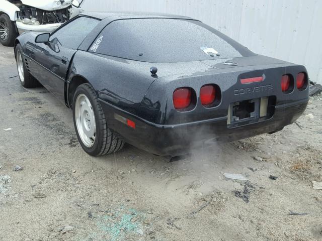 1G1YY23PXN5100125 - 1992 CHEVROLET CORVETTE BLACK photo 3