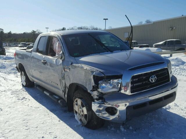 5TFBV54128X067695 - 2008 TOYOTA TUNDRA DOU SILVER photo 1