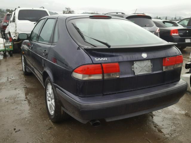 YS3DD55H3Y2029826 - 2000 SAAB 9-3 BLUE photo 3