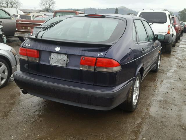 YS3DD55H3Y2029826 - 2000 SAAB 9-3 BLUE photo 4