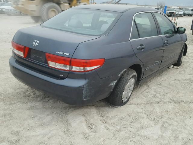 1HGCM56314A076330 - 2004 HONDA ACCORD LX BLUE photo 4