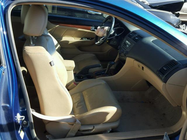 1HGCM82666A000610 - 2006 HONDA ACCORD EX BLUE photo 5