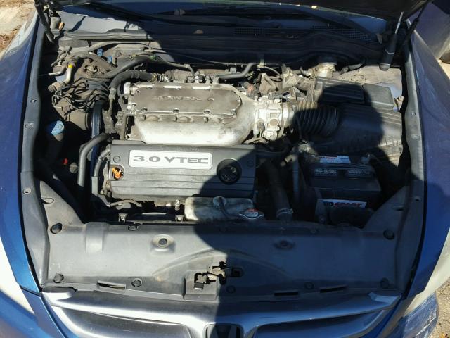 1HGCM82666A000610 - 2006 HONDA ACCORD EX BLUE photo 7