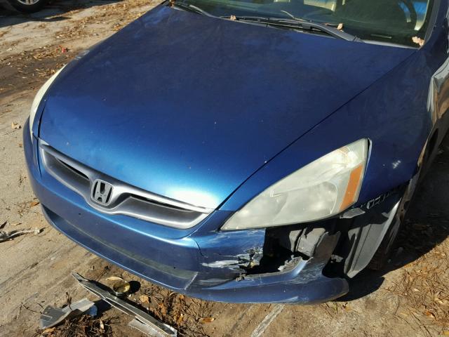 1HGCM82666A000610 - 2006 HONDA ACCORD EX BLUE photo 9