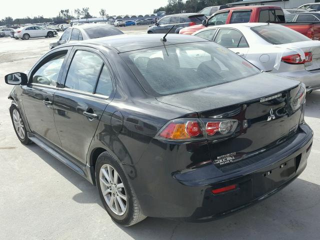 JA32U2FU4FU025633 - 2015 MITSUBISHI LANCER ES BLACK photo 3