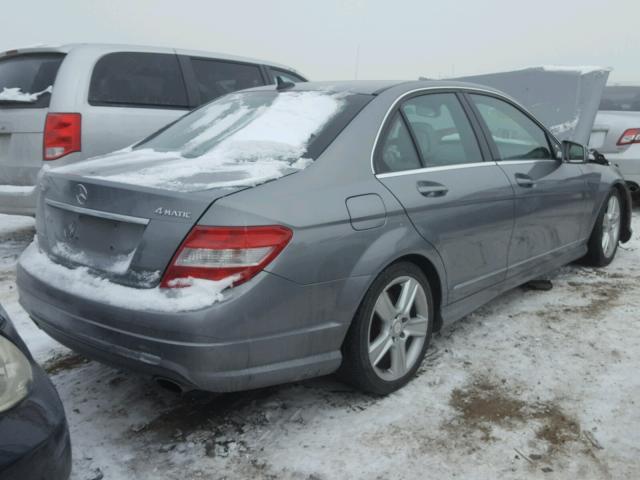 WDDGF8BB7AF478611 - 2010 MERCEDES-BENZ C 300 4MAT GRAY photo 4