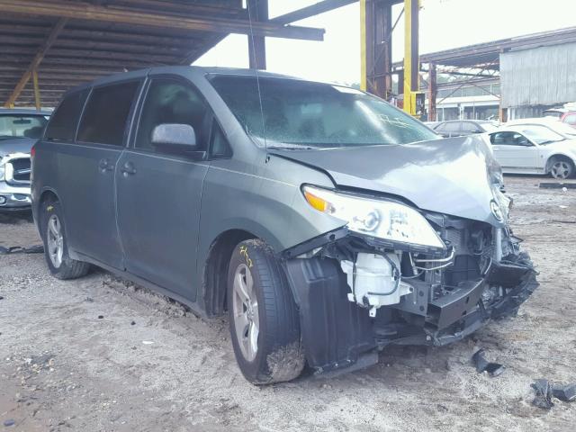 5TDZK3DC0BS081086 - 2011 TOYOTA SIENNA BAS GREEN photo 1