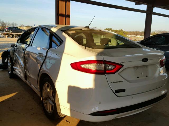 3FA6P0H71DR113149 - 2013 FORD FUSION SE WHITE photo 3