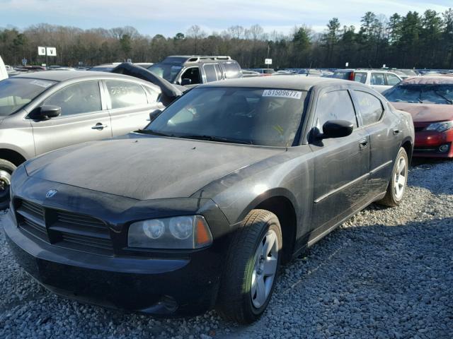 2B3KA43R28H214360 - 2008 DODGE CHARGER BLACK photo 2