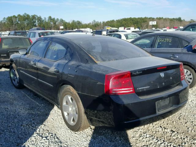 2B3KA43R28H214360 - 2008 DODGE CHARGER BLACK photo 3