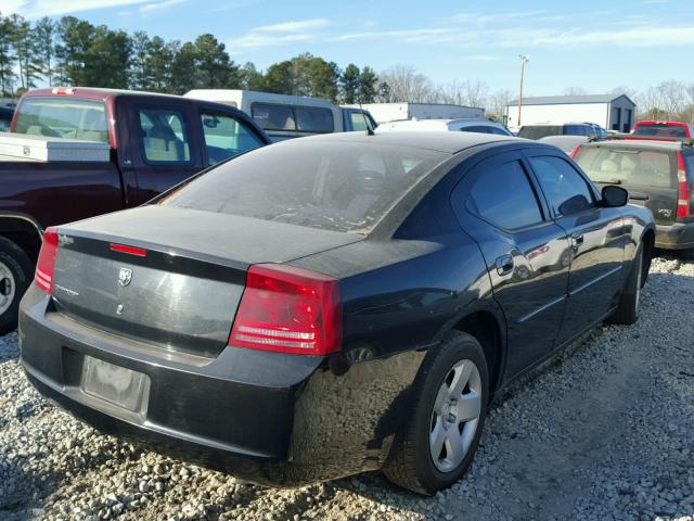 2B3KA43R28H214360 - 2008 DODGE CHARGER BLACK photo 4