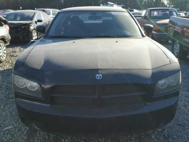 2B3KA43R28H214360 - 2008 DODGE CHARGER BLACK photo 9