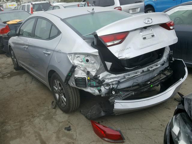 5NPD84LF3HH032375 - 2017 HYUNDAI ELANTRA SE SILVER photo 3