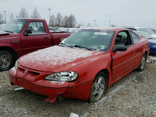 1G2NW12E04M657175 - 2004 PONTIAC GRAND AM G RED photo 2