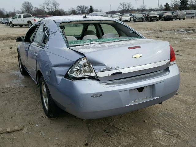 2G1WB58K569123713 - 2006 CHEVROLET IMPALA LS BLUE photo 3