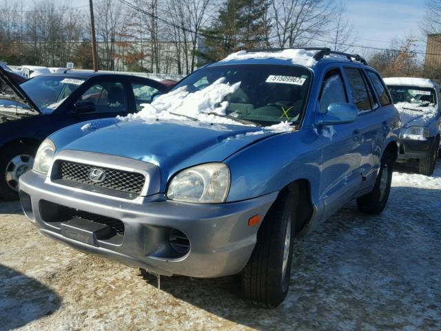 KM8SB12B14U714513 - 2004 HYUNDAI SANTA FE G BLUE photo 2