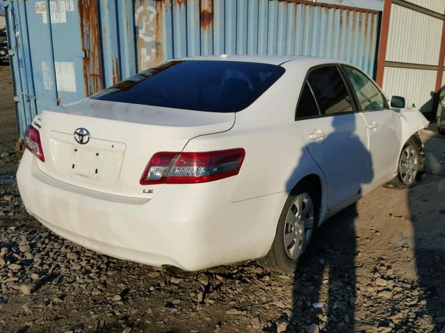 4T1BF3EK6AU528652 - 2010 TOYOTA CAMRY BASE WHITE photo 4