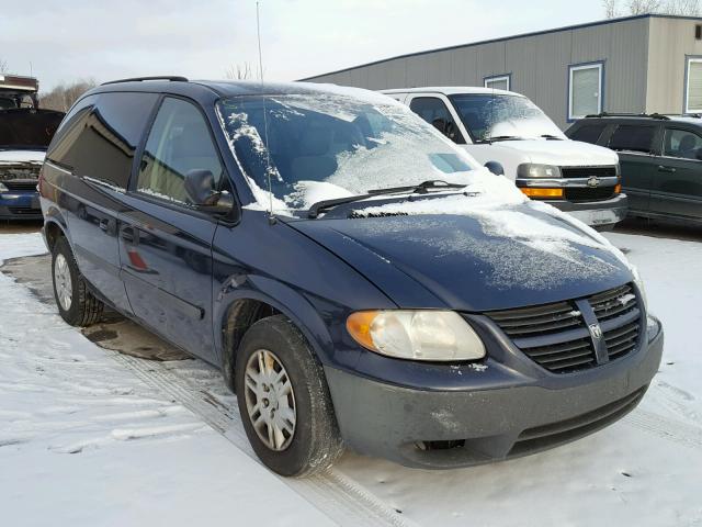 1D4GP25R67B238076 - 2007 DODGE CARAVAN SE BLUE photo 1