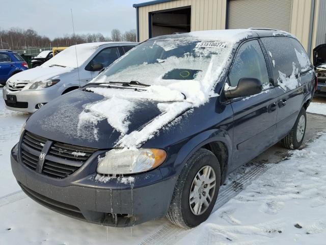 1D4GP25R67B238076 - 2007 DODGE CARAVAN SE BLUE photo 2