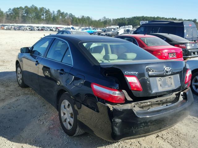 4T1BE46K97U152092 - 2007 TOYOTA CAMRY NEW BLACK photo 3