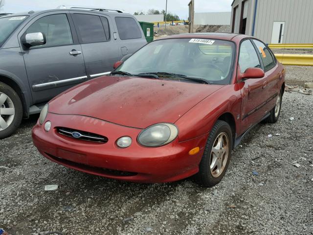 1FAFP53S4XA307956 - 1999 FORD TAURUS SE MAROON photo 2