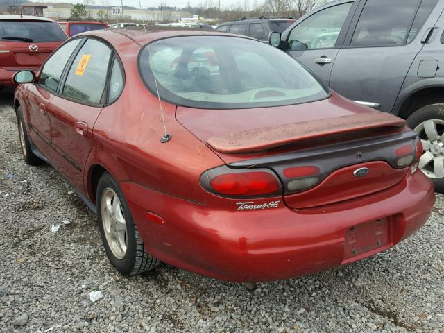 1FAFP53S4XA307956 - 1999 FORD TAURUS SE MAROON photo 3