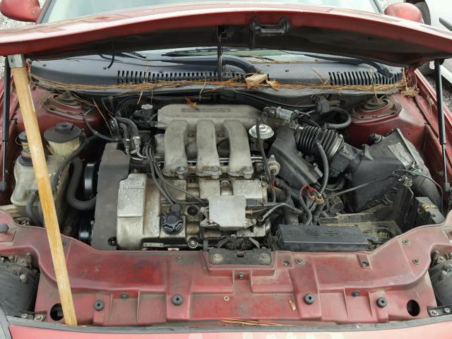 1FAFP53S4XA307956 - 1999 FORD TAURUS SE MAROON photo 7