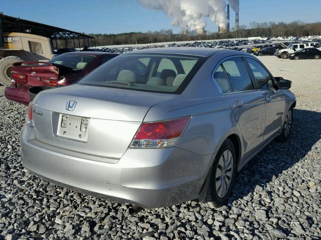 1HGCP2F33AA120667 - 2010 HONDA ACCORD LX SILVER photo 4