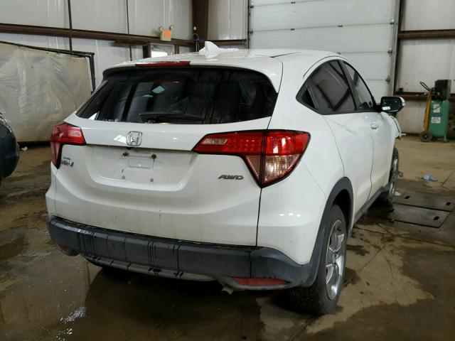 3CZRU6H57GM106560 - 2016 HONDA HR-V EX WHITE photo 4