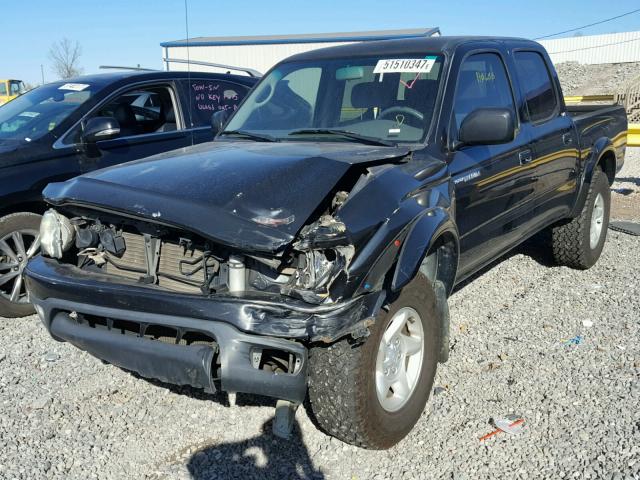 5TEHN72N73Z275293 - 2003 TOYOTA TACOMA DOU BLACK photo 2