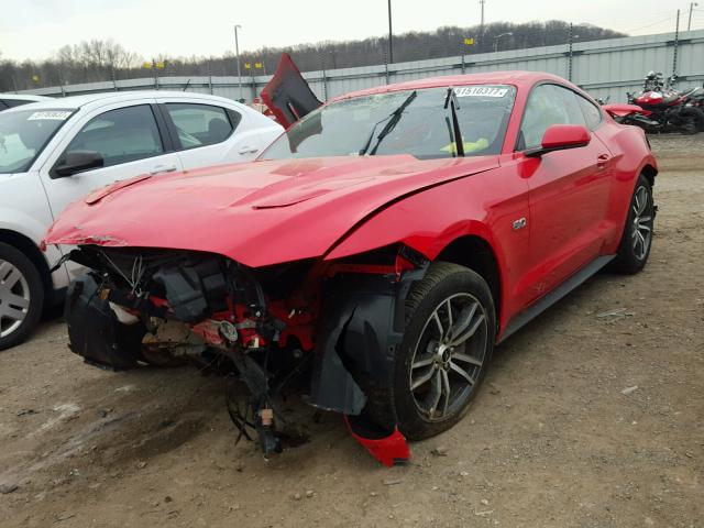 1FA6P8CF6F5398871 - 2015 FORD MUSTANG GT RED photo 2