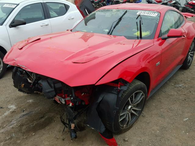 1FA6P8CF6F5398871 - 2015 FORD MUSTANG GT RED photo 9