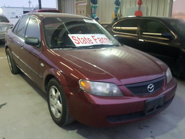 JM1BJ225630140844 - 2003 MAZDA PROTEGE DX MAROON photo 1