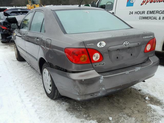 2T1BR32E63C041462 - 2003 TOYOTA COROLLA CE GRAY photo 3