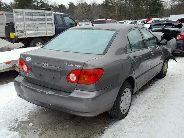 2T1BR32E63C041462 - 2003 TOYOTA COROLLA CE GRAY photo 4