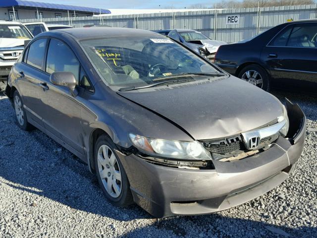 19XFA1F56BE026693 - 2011 HONDA CIVIC LX CHARCOAL photo 1