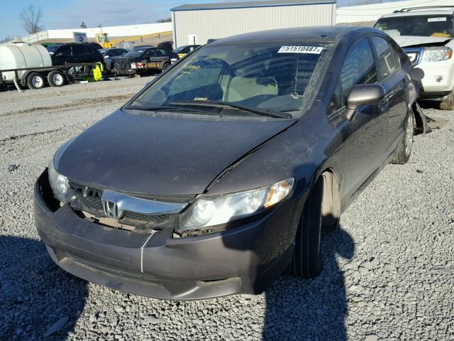 19XFA1F56BE026693 - 2011 HONDA CIVIC LX CHARCOAL photo 2