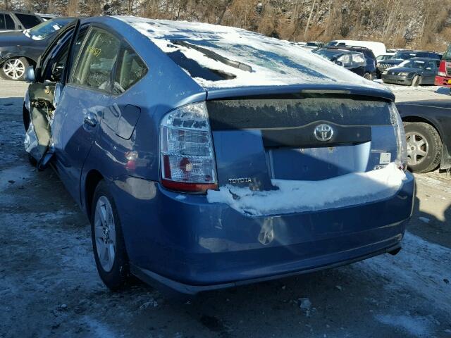 JTDKB20U077091161 - 2007 TOYOTA PRIUS BLUE photo 3