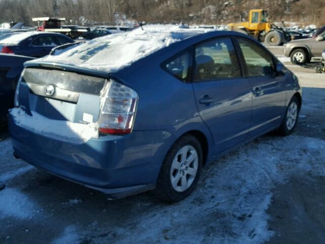 JTDKB20U077091161 - 2007 TOYOTA PRIUS BLUE photo 4