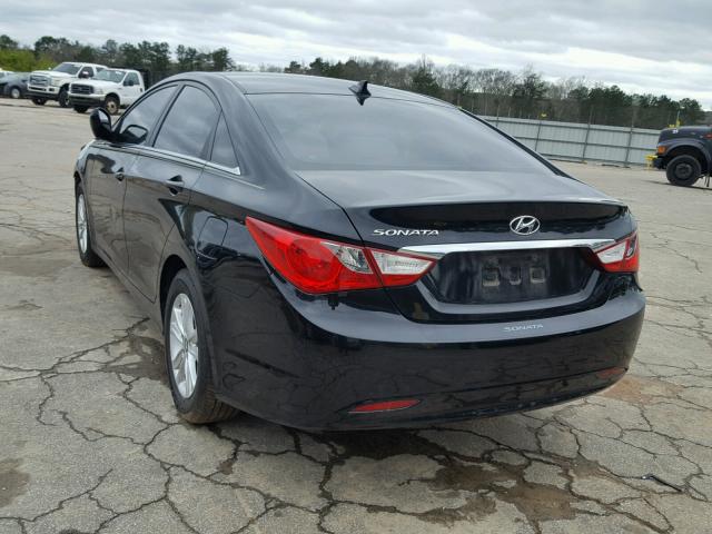 5NPEB4AC5DH711119 - 2013 HYUNDAI SONATA GLS BLACK photo 3