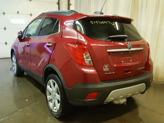 KL4CJHSB7GB539621 - 2016 BUICK ENCORE PRE RED photo 3